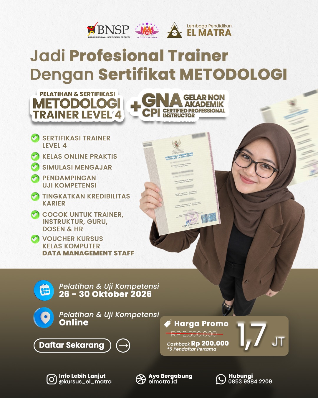First Instructor (KKNI Level 4)